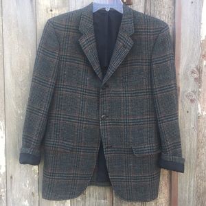 Vintage Wool Plaid Blazer